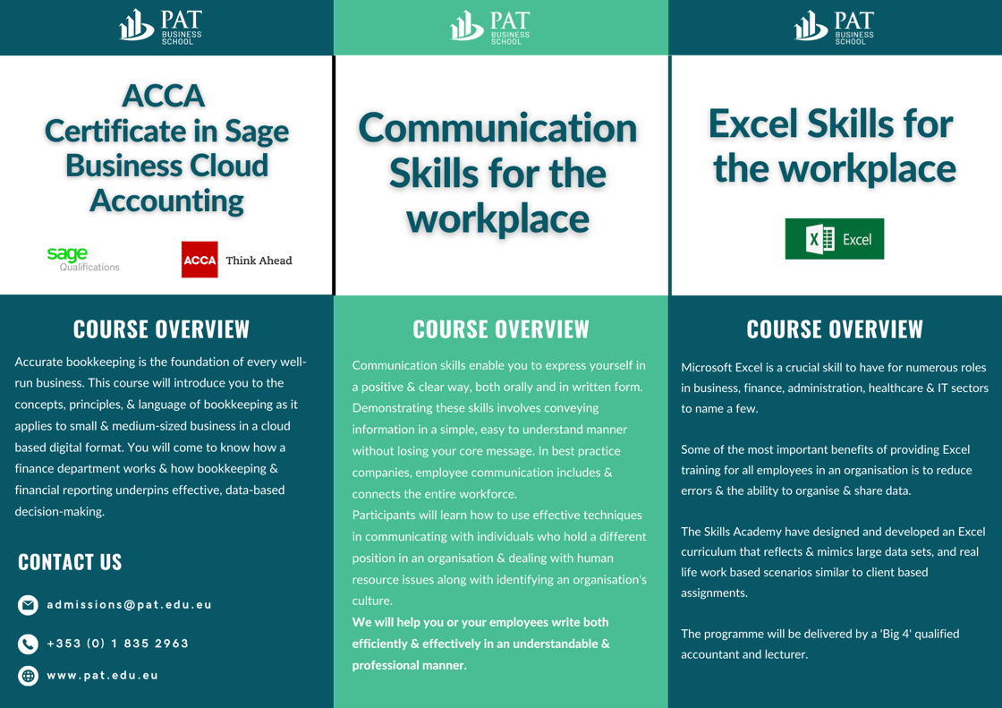Skills Academy Brochures